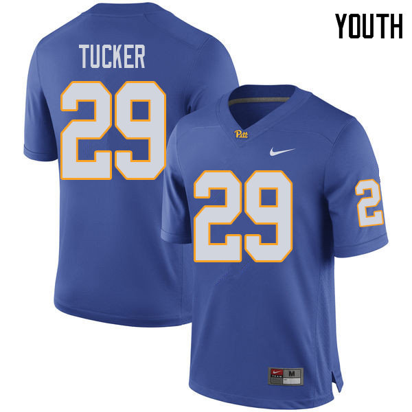 Youth #29 Albert Tucker Pittsburgh Panthers College Football Jerseys Sale-Royal